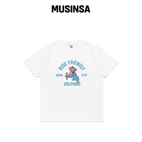 BERNI LITHE DOLPHIN 半高领T恤（WHITE） MUSIN韩国官网直邮进口