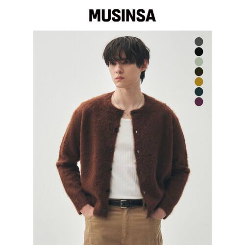 MINAV 阿尔帕卡圆领开衫 [7COLOR] MUSINSA韩国直邮官网直邮进口