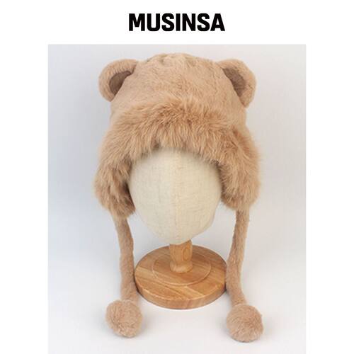 UNIVERSAL CHEMISTRY 熊毛棕色面罩帽 MUSINSA韩国直邮官方正品