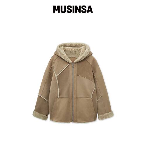 MATIN KIM REVERSIBLE HOODY MUSTANG BEIGE韩国官网直邮进口