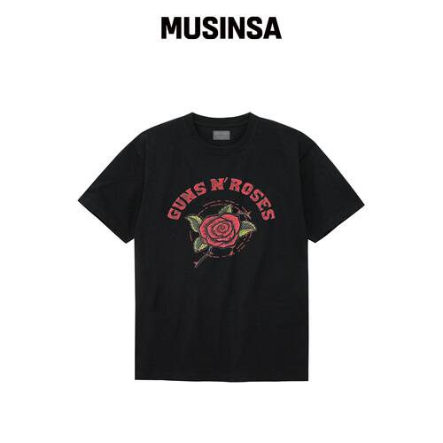BRAVADO GNR Red Rose BK (BRENT2360)韩国官网直邮进口MUSINSA