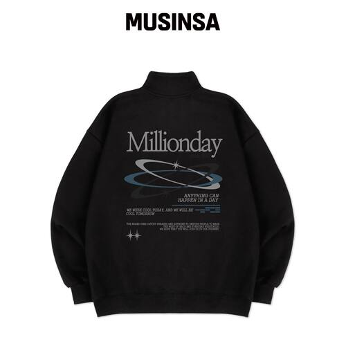 MILLION DAY Asteroid 半拉链运动衬衫 MUSINSA韩国官网直邮进口