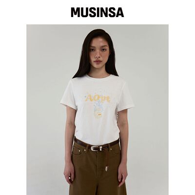 AOPT BUBBLY FIZZ UP T-SHIRT - YELLOW韩国官网直邮进口MUSINSA