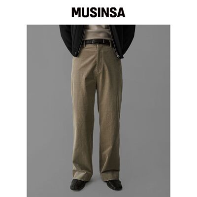 BOWLOW PRODUCT 半喇叭灯芯绒裤 [米色]韩国官网直邮进口MUSINSA