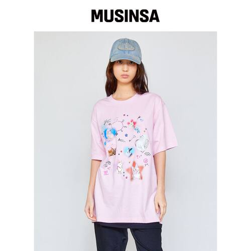 LMC WM STICKER PACK TEE 浅粉色韩国官网直邮进口MUSINSA