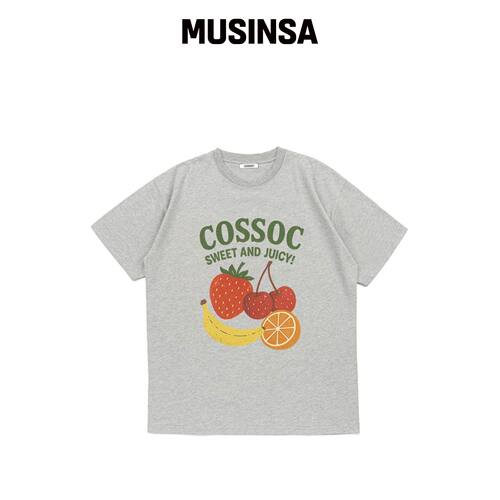 COSO 水果短袖T恤 (GREY)韩国官网直邮进口MUSINSA