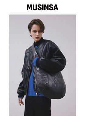 MIDNLOW 绗缝Hobo包（灰色）韩国官网直邮进口