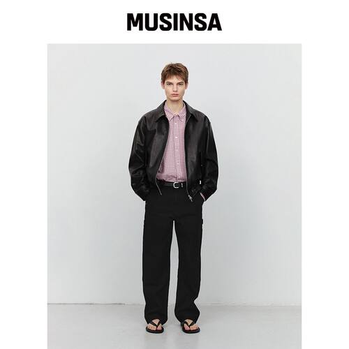 DUNST FOR MEN PATCHED CARPENTER CANVAS PANTS韩国官网直邮进口