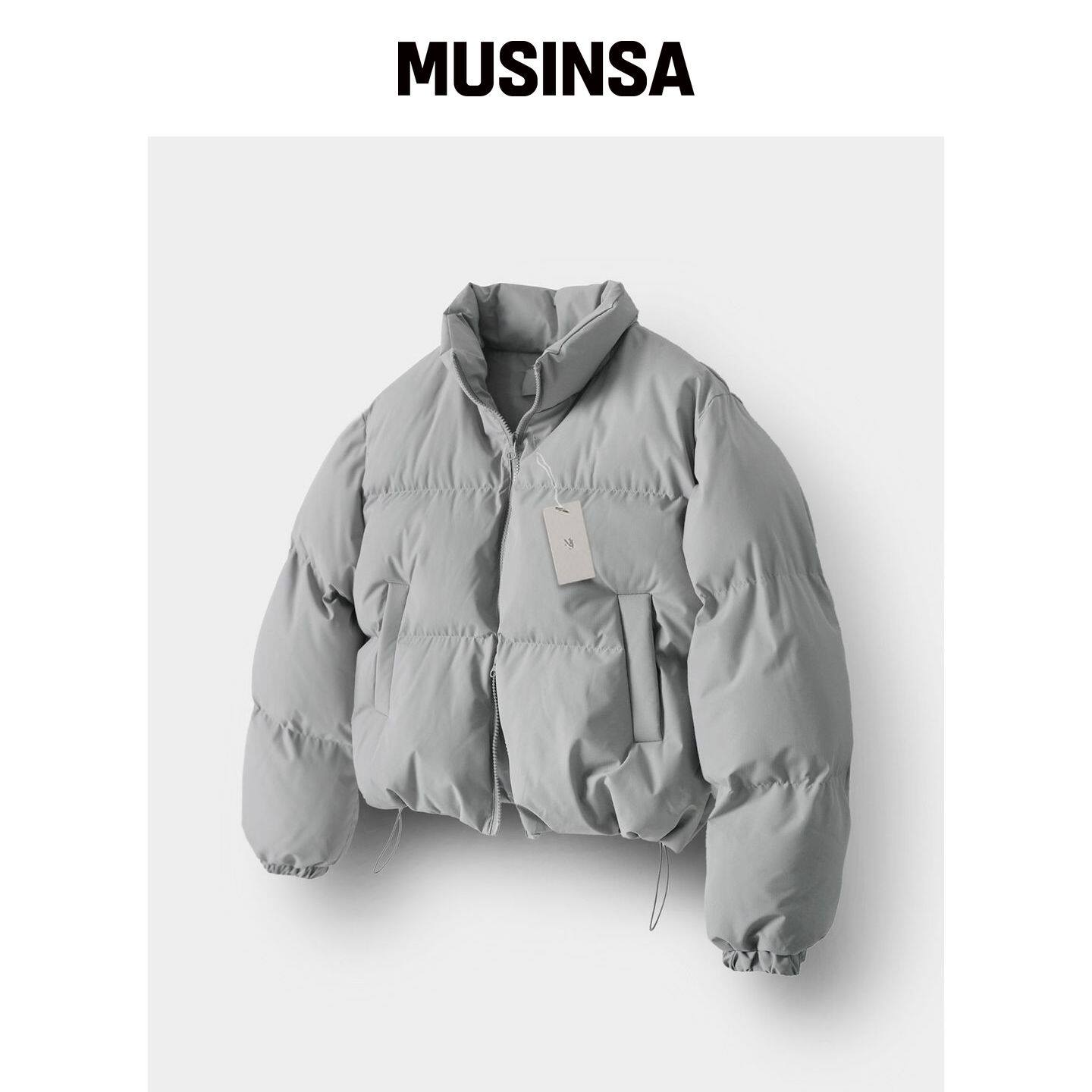 MOOD INSIDE WOMAN 女士短款灰色羽绒服 MUSINSA韩国官网直邮进口
