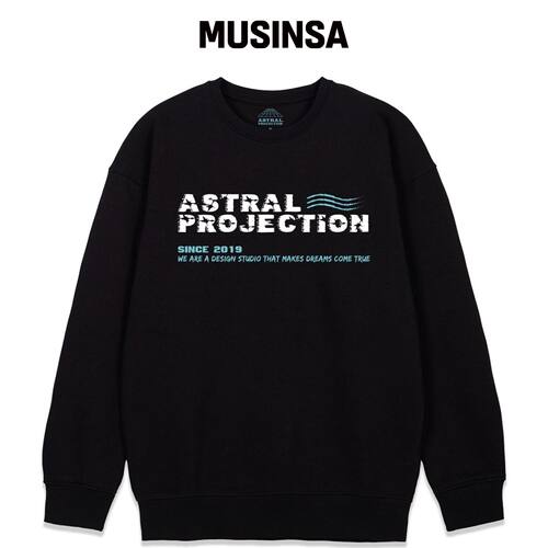 ASTRAL PROJECTION AMI LETTERING 宽松版运动衬韩国官网直邮进口