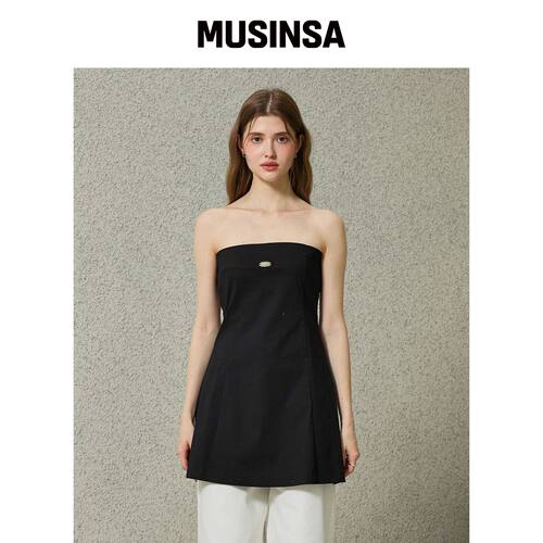 ARI KITTEN MINI DRESS / BLACK韩国官网直邮进口MUSINSA