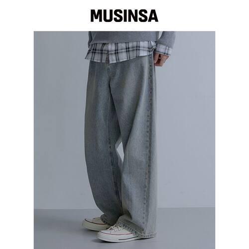 NODU 宽松水洗牛仔短裤 [light blue] MUSINSA韩国直官网直邮进口