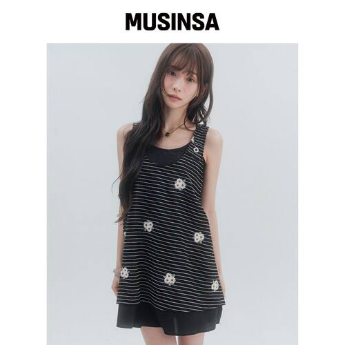 HIGH SCHOOL DISCO HSD BURTON层叠连衣裙 MUSIN韩国官网直邮进口