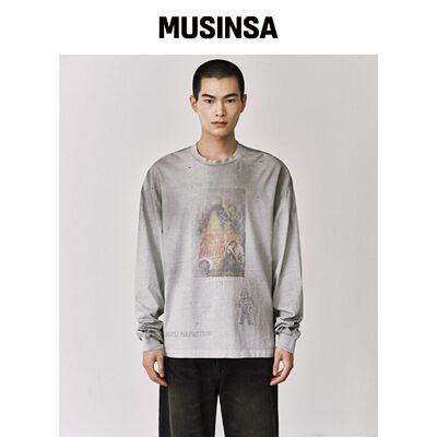 BRANDED MIND ARCHIVE 长袖 [PIGMENT GRAY]韩国官网直邮进口