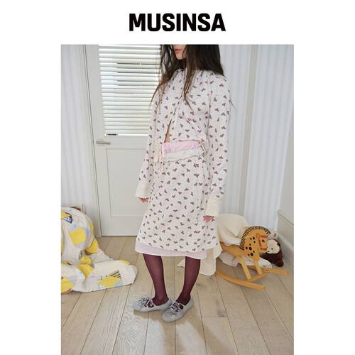 MUWM 双层裙子 Double Layer Skirts (奶油色)韩国官网直邮进口