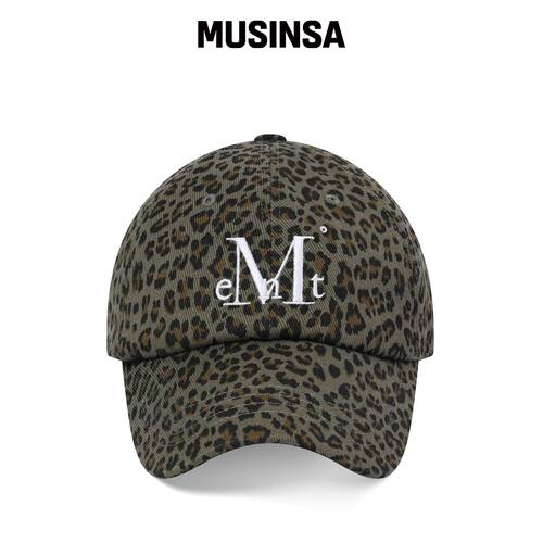 MUCENT SIGNATURE 豹纹卡其色棒球帽 MUSINSA韩国直邮官方正品