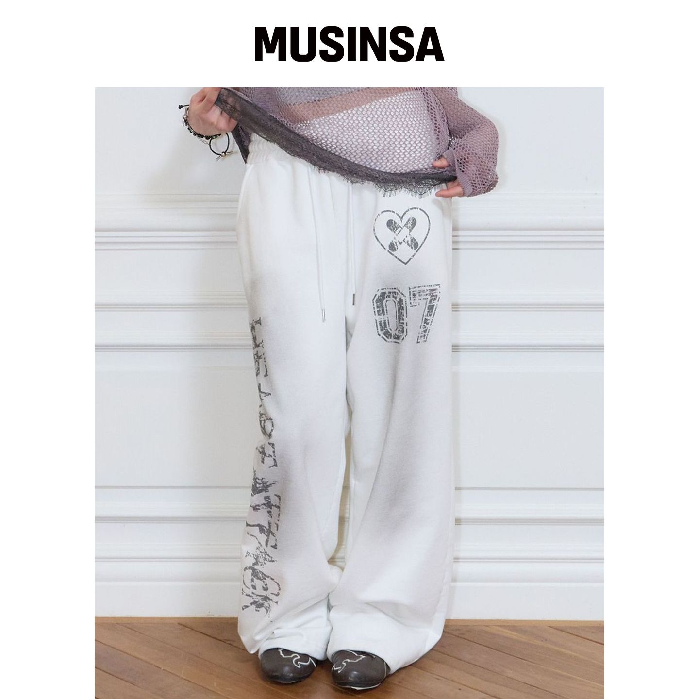 LUVISTRUE SY水洗训练裤（白色） MUSINSA韩国直邮官官网直邮进口