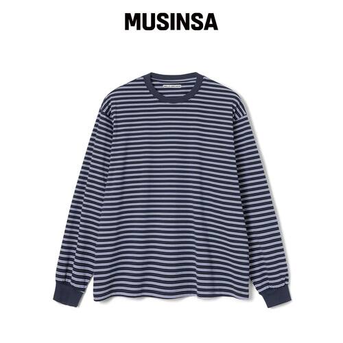 MILLO ARCHIVE 层叠条纹长袖衫 [蓝色] MUSINSA韩国官网直邮进口
