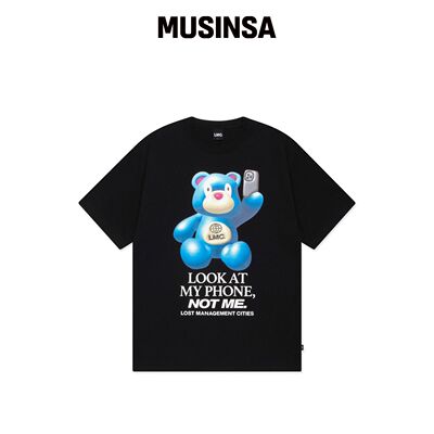 LMC 3D BEAR TEE 黑色 MUSINSA韩国官网直邮进口