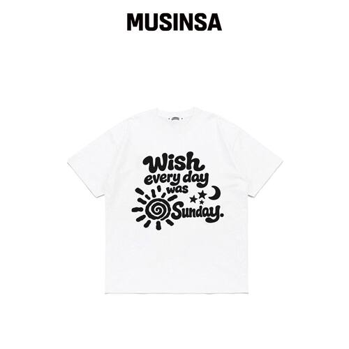 COSO CC EVERYDAY SUNDAY 图案衬衫（WHITE）韩国官网直邮进口