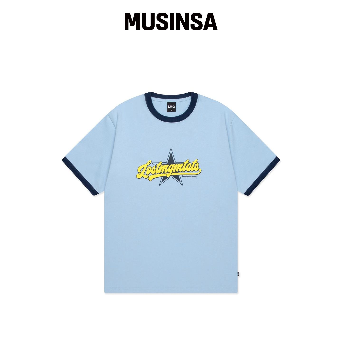 LMC STAR RINGER TEE 浅蓝色 MUSINSA韩国官网直邮进口图片