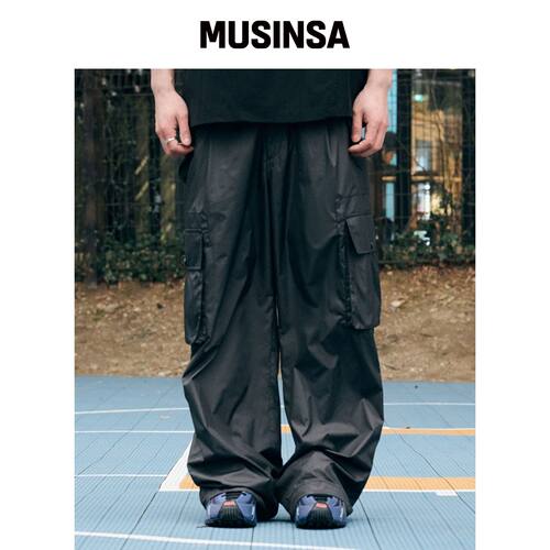 NONTYPE LIGHT FLAP POCKET CARGO PANTS (黑色)韩国官网直邮进口