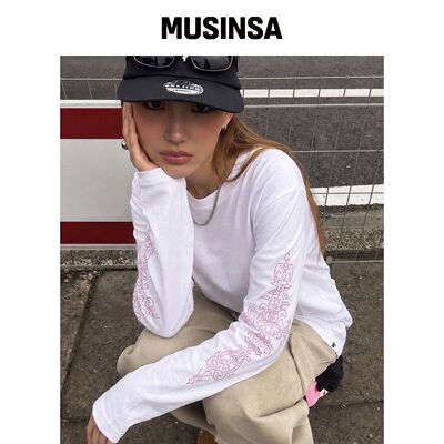 GRAVER [UNISEX]SIM SLEEVE 长袖 T恤_3色 MUSIN韩国官网直邮进口
