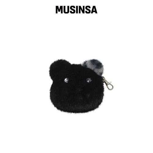 THEMUSEUMVISITOR 熊猫方块钥匙扣（黑色） MUSI韩国官网直邮进口