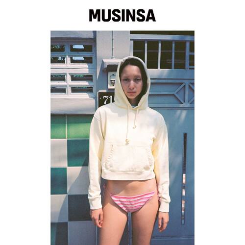 NUUANU Tinta Hoodie_黄色 MUSINSA韩国官网直邮进口