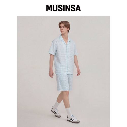 ORCITE 男士 H321 喷雾薄荷短袖居家服套装 MUSI韩国官网直邮进口