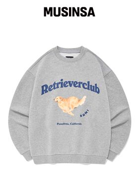 RETRIEVER CLUB 跑步检索者圆领衫 [灰色] MUSIN韩国官网直邮进口