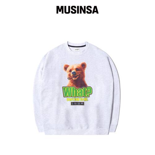 QT8 GARMENTS GB 下班卫衣（浅灰色） MUSINSA韩国官网直邮进口