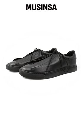 YASE [Italy Leather] SS1 软皮运动鞋 黑色 MUS韩国官网直邮进口