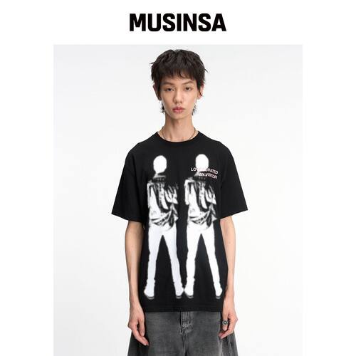 THEMUSEUMVISITOR TWO CURATORS 艺术印花宽松版韩国官网直邮进口