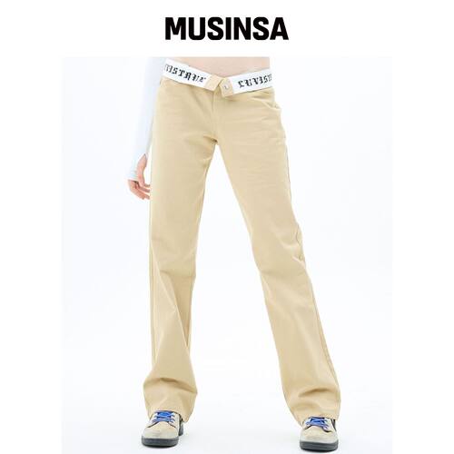 LUVISTRUE MZ LOW LISE 裤子（米色） MUSINSA韩国官网直邮进口
