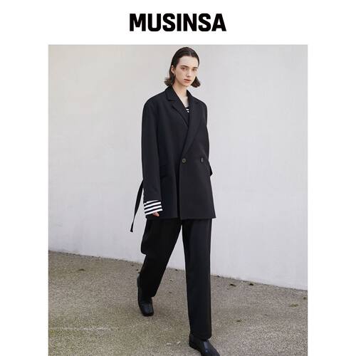 A.RIFF 宽松版型西装裤_VLACK MUSINSA韩国官网直邮进口