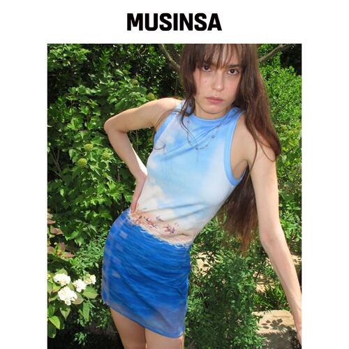 CENTAUR.KR 海滩连衣裙_天蓝色 MUSINSA韩国官网直邮进口