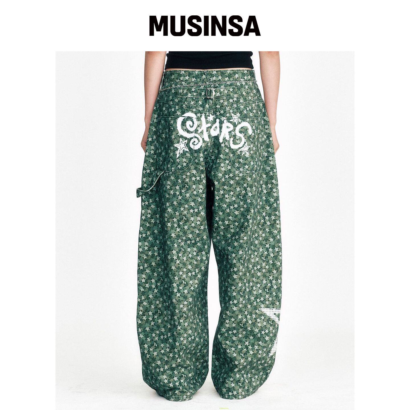 SSERPE STAR CAMO 化妆棉热裤子 卡其色 MUSINSA韩国官网直邮进口