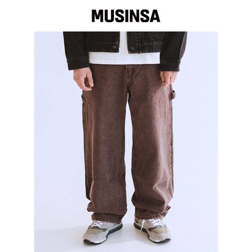 QT8 GARMENTS RG牛仔工装裤（棕色） MUSINSA韩国官网直邮进口