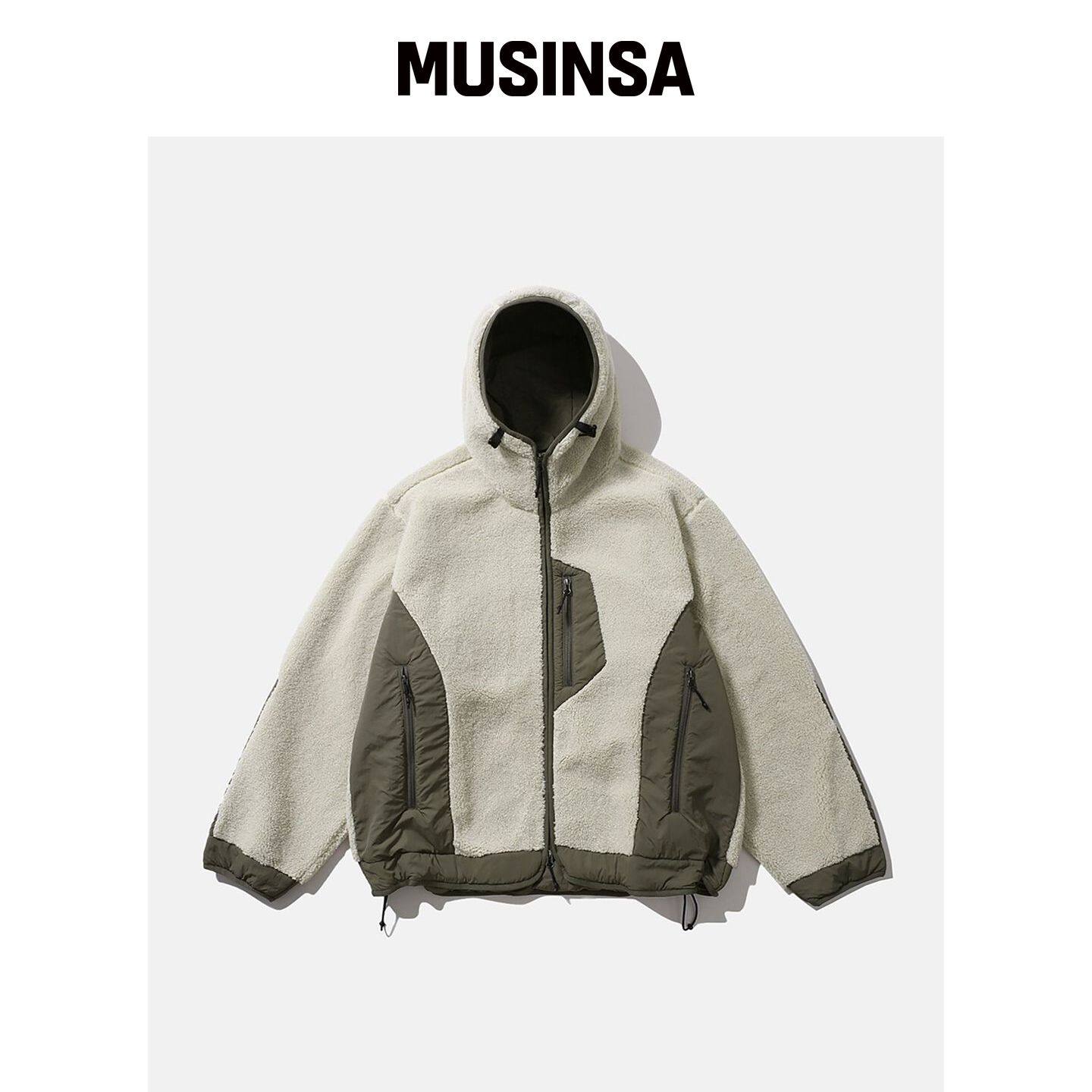 MOIF [AW26] HIKER 抓绒连帽卫衣 / 本色 MUSINS韩国官网直邮进口