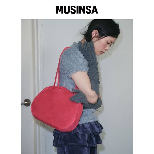 FUNFROMFUN TAMBOURINE BAG, RED韩国官网直邮进口MUSINSA