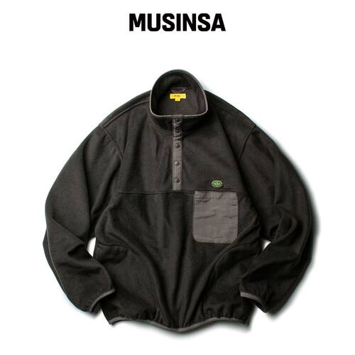 THE RESQ YOSEMITE 绒面套头衫 [橄榄棕] MUSINS韩国官网直邮进口
