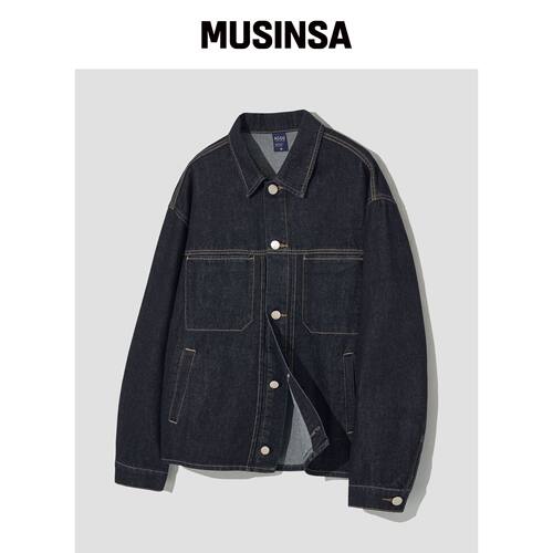 AGOD 石洗短款牛仔夹克 [L'EAU INDIGO] MUSINSA韩国官网直邮进口