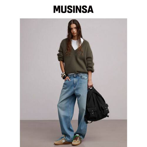 COURONNE Mova Backpack 31 denim ROBBX25642GY韩国官网直邮进口