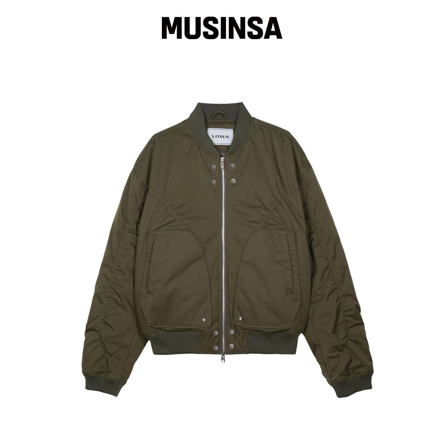IDWS Circle Shirring Logo MA-1 卡其色 MUSINS韩国官网直邮进口