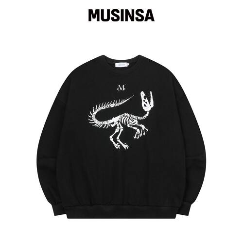 MUCENT DINO LOGO SIGNATURE 运动衬衫 男女通用韩国官网直邮进口