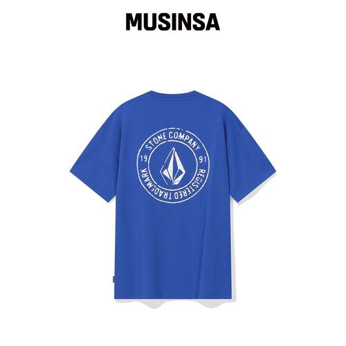 VOLCOM 夏季精华圆领T恤（蓝色） MUSINSA韩国官网直邮进口