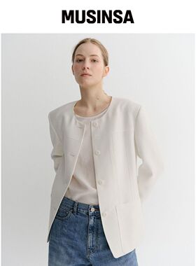 EAAH VELL TWEED JACKET（象牙色）韩国官网直邮进口MUSINSA