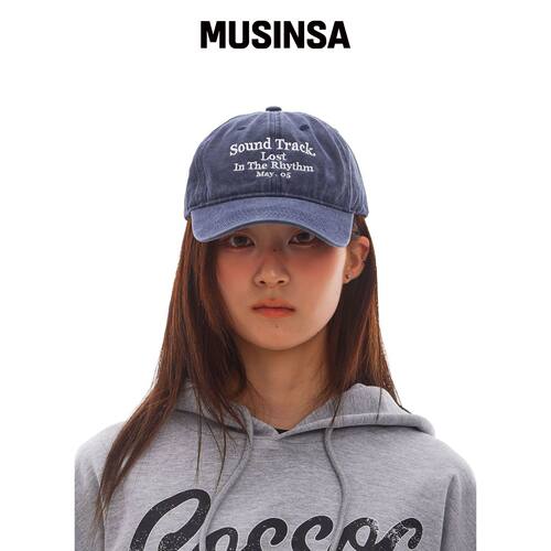 COSO CC声轨染色棒球帽 (海军蓝) MUSINSA韩国直邮官方正品