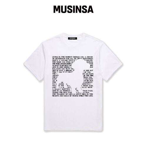 OUSE DOG BE DUG 背带裤短袖T恤 (DS006) WHITE韩国官网直邮进口